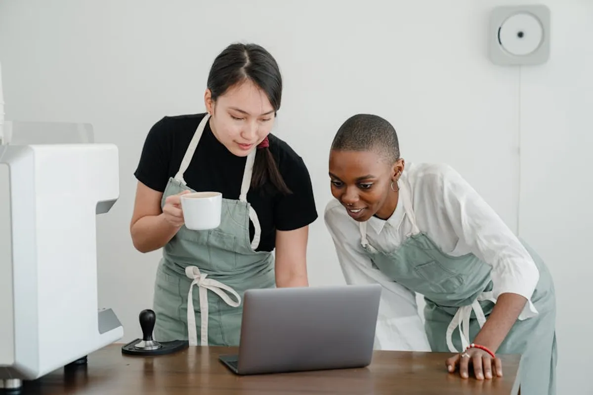 Coffee Shop Workdays Checklist for Families